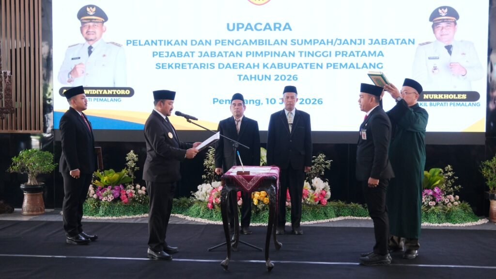 Bagus Sutopo Resmi Dilantik sebagai Sekretaris Daerah Kabupaten Pemalang