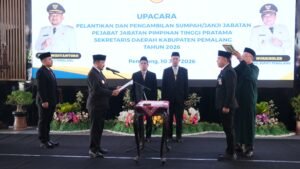 Bagus Sutopo Resmi Dilantik sebagai Sekretaris Daerah Kabupaten Pemalang