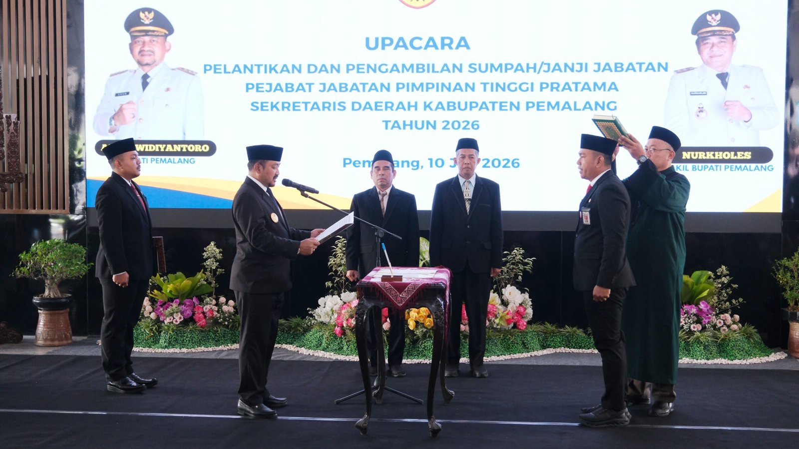 Bagus Sutopo Resmi Dilantik sebagai Sekretaris Daerah Kabupaten Pemalang
